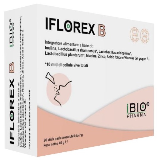 IFLOREX B 20 STICKPACK DA 2 G - Farmacia De Pasquale
