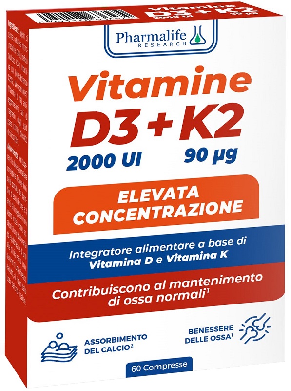 VITAMINE D3+K2 60 COMPRESSE - Farmacia De Pasquale