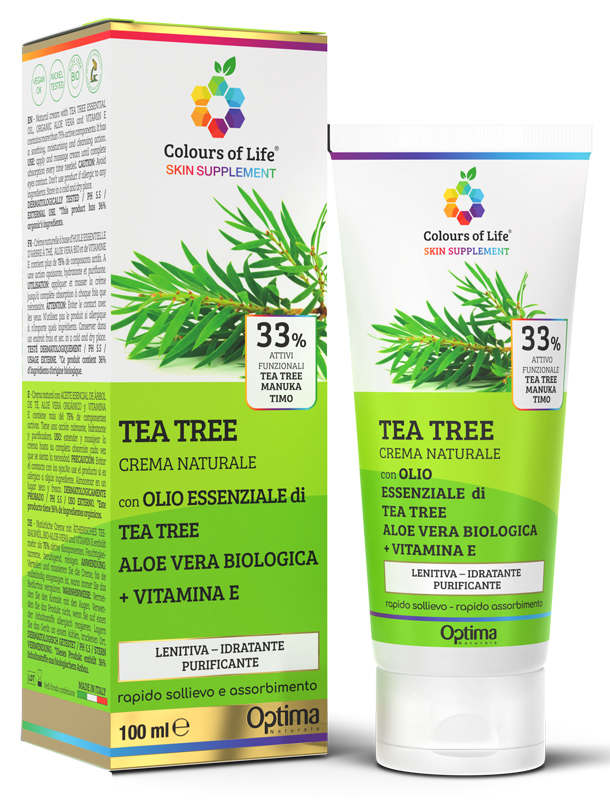 COLOURS OF LIFE SKIN SUPPLEMENT TEA TREE 33% 100 ML CREMA - Farmacia De Pasquale