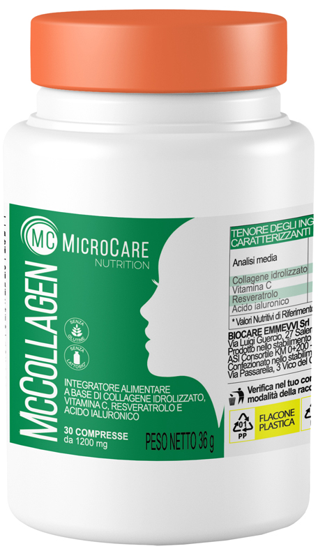 MICROCARE NUTRITION MC COLLAGEN 30 COMPRESSE DA 1200 MG - Farmacia De Pasquale