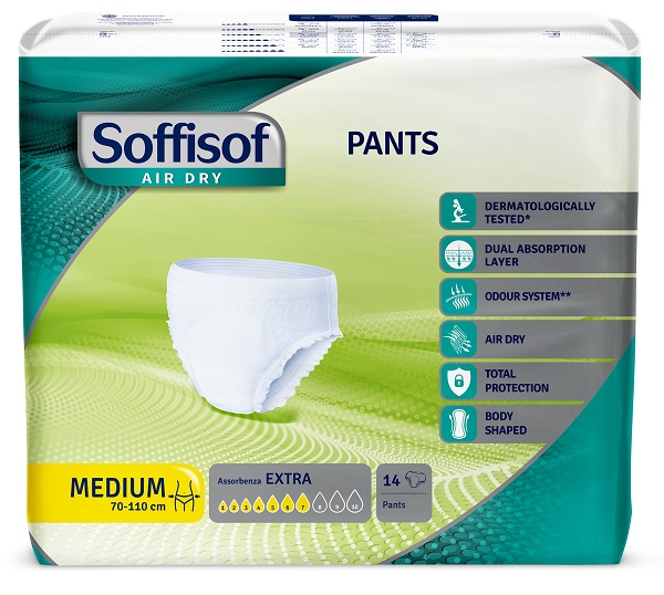 PANNOLONE SOFFISOF AIR DRY PANTS EXTRA M 14 PEZZI - Farmacia De Pasquale