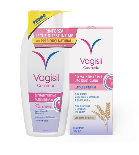 VAGISIL DUO DEFENSE CREMA INTIMA 2 IN 1 30 G + DETERGENTE INTIMO 250 ML OMAGGIO - Farmacia De Pasquale