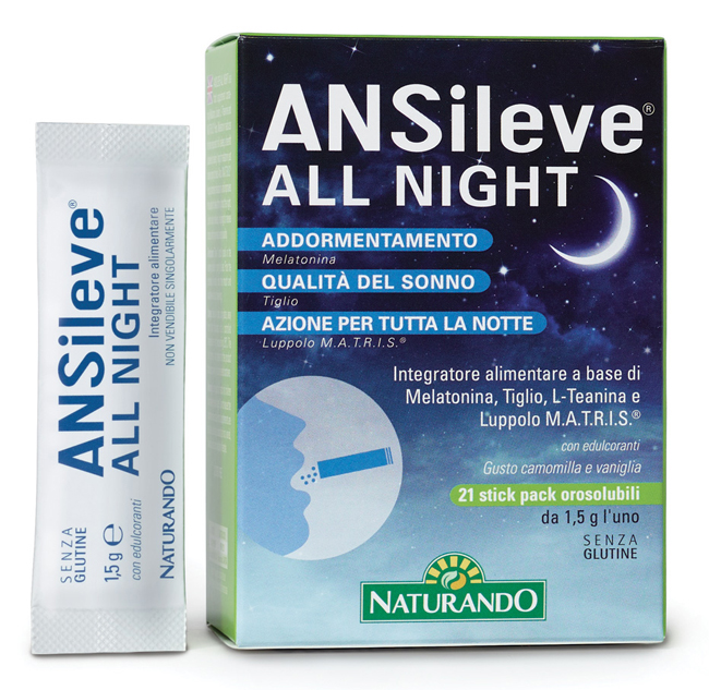ANSILEVE ALL NIGHT 21 STICK PACK OROSOLUBILI - Farmacia De Pasquale