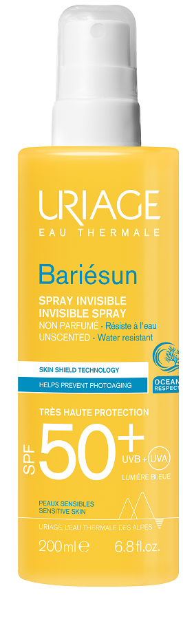 EAU THERMALE BARIESUN SPRAY INVISIBILE SENZA PROFUMO SPF 50+ 200 ML - Farmacia De Pasquale