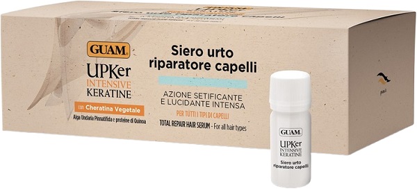 GUAM UPKER INTENSIVE KERATINE SIERO URTO RIPARATORE CAPELLI 8 FIALE - Farmacia De Pasquale