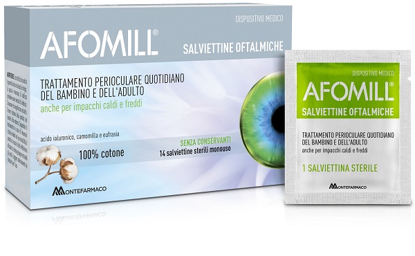 AFOMILL SALVIETTINE OFTALMICHE 14 PEZZI - Farmacia De Pasquale