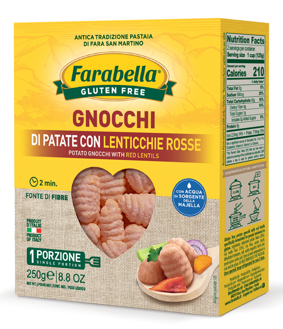 FARABELLA GNOCCHI PATATE E LENTICCHIE 250 G - Farmacia De Pasquale