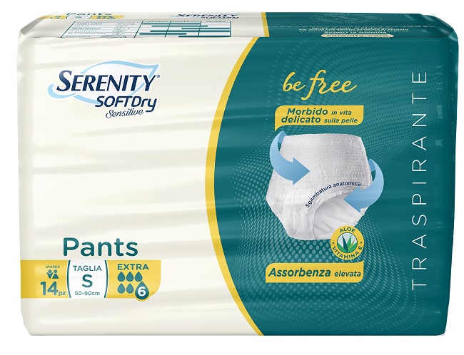 SERENITY PANTS SD SENSITIVE BE FREE EXTRA TAGLIA S 14 PEZZI - Farmacia De Pasquale