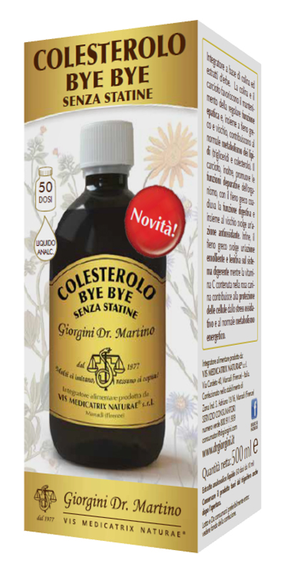 COLESTEROLO BYE BYE SENZA STATINE 500 ML - Farmacia De Pasquale