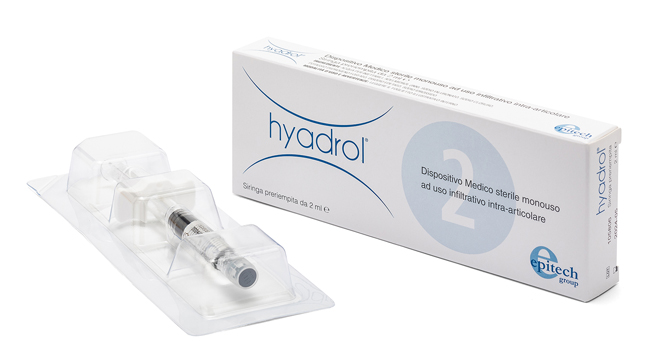 SIRINGA INTRA-ARTICOLARE HYADROL CON ACIDO IALURONICO 1% E ADELMITROL 2% CAPACITA' 2 ML - Farmacia De Pasquale
