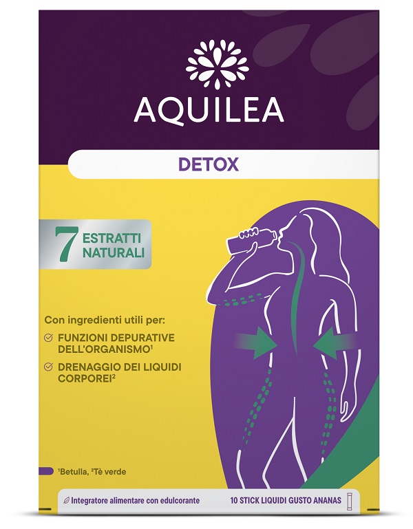 AQUILEA DETOX 10 STICK DA 15 ML CON EDULCORANTI - Farmacia De Pasquale