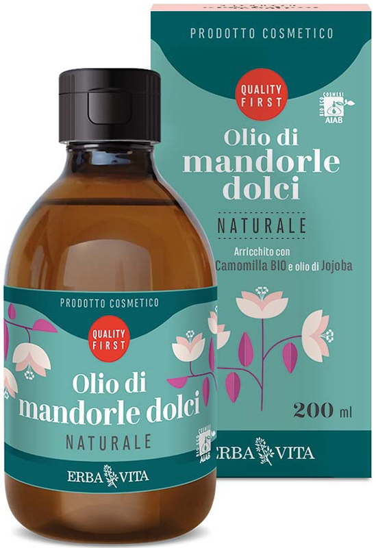 OLIO DI MANDORLE DOLCI NATURALE 200 ML - Farmacia De Pasquale