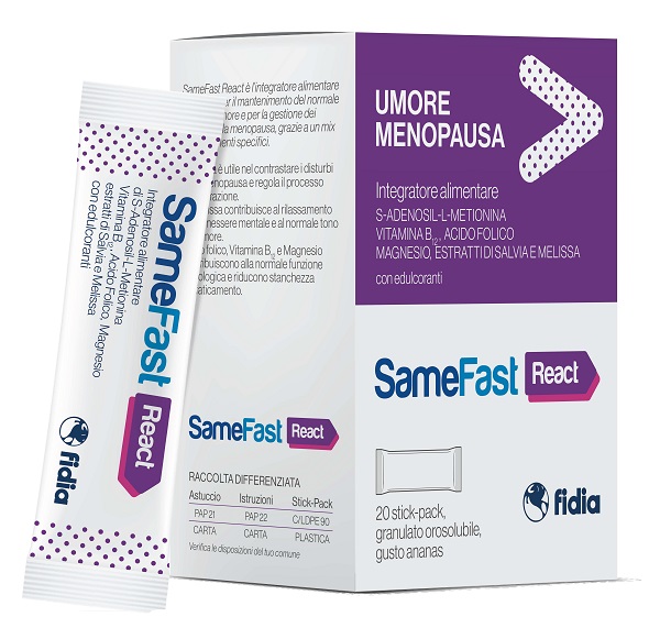 SAMEFAST REACT 20 STICK PACK - Farmacia De Pasquale