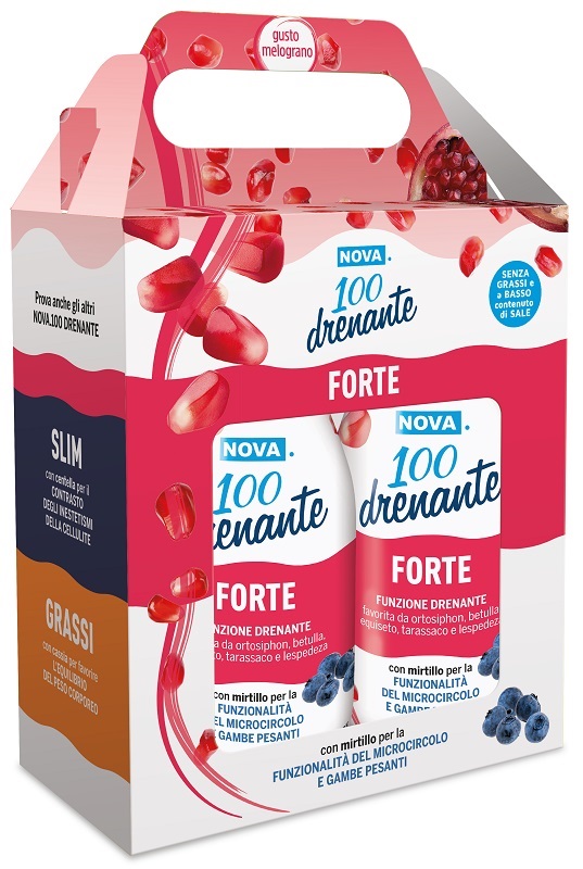 NOVA 100 DRENANTE FORTE MELOGRANO BIPACK 2 X 300 ML - Farmacia De Pasquale