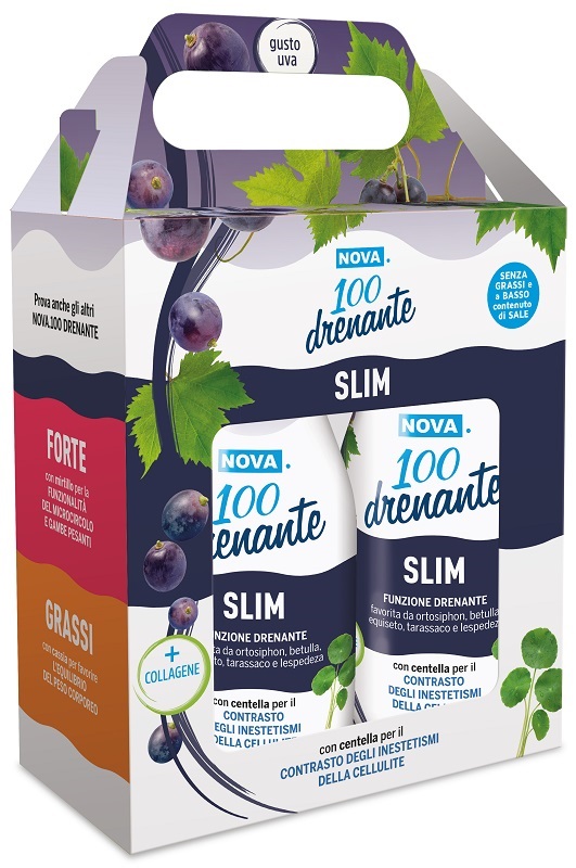 NOVA 100 DRENANTE SLIM UVA BIPACK 2 X 300 ML - Farmacia De Pasquale