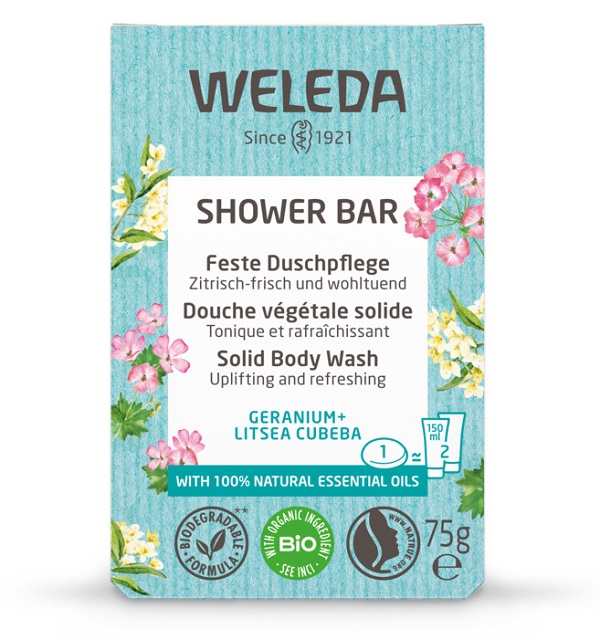 BAGNO DOCCIA SOLIDO GERANIO + LITSEA 75 G - Farmacia De Pasquale