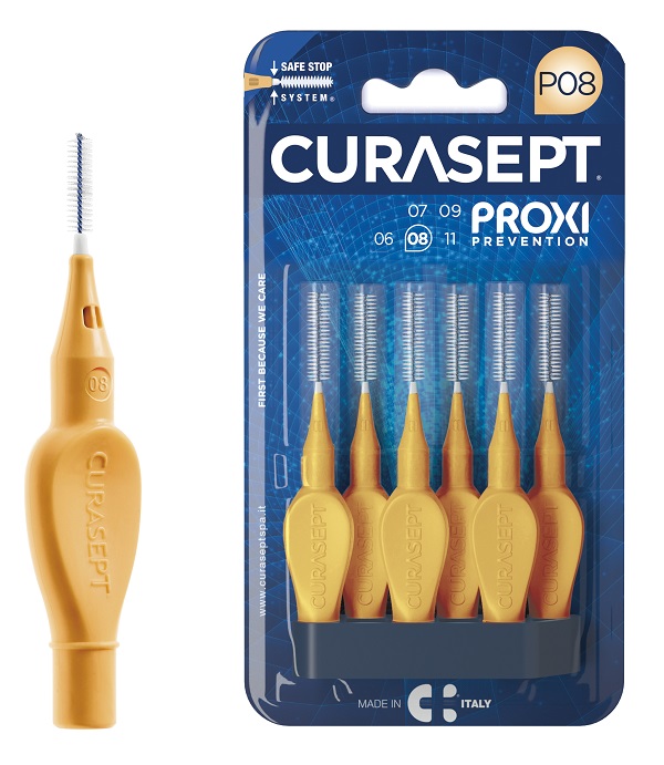 CURASEPT PROXI P08 ARANCIO CHIARO 6 PEZZI - Farmacia De Pasquale