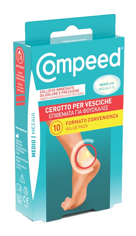 CEROTTI COMPEED PER VESCICHE MEDIO 10 PEZZI CARTON - Farmacia De Pasquale