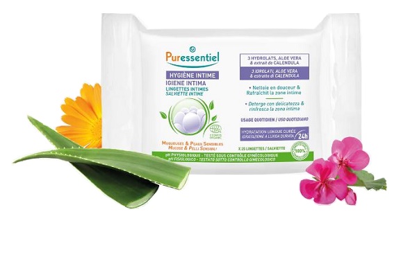 PURESSENTIEL IGIENE INTIMA SALVIETTE 25 PEZZI - Farmacia De Pasquale