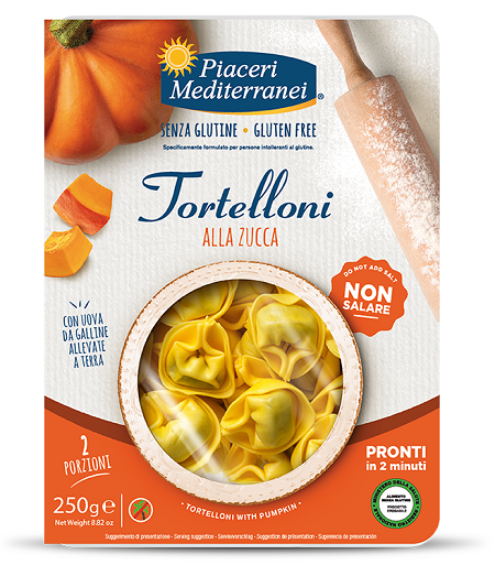 PIACERI MEDITERRANEI TORTELLONI ZUCCA 250 G - Farmacia De Pasquale