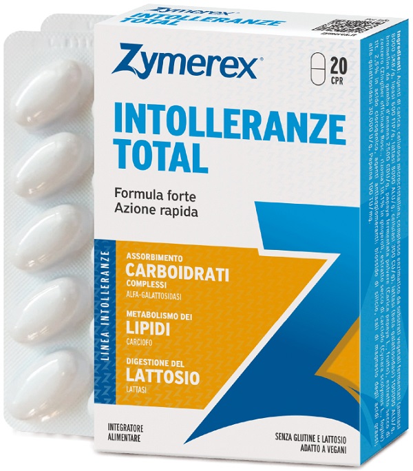 ZYMEREX INTOLLERANZE TOTAL 20 COMPRESSE SENZA GLUTINE SENZA LATTOSIO - Farmacia De Pasquale