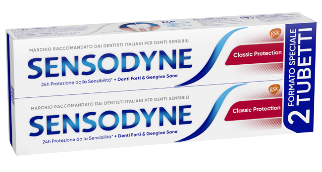 SENSODYNE CLASSICO PROTECTION 2 X 75 ML - Farmacia De Pasquale