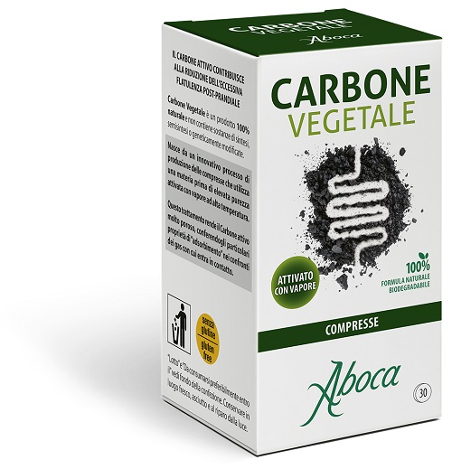 CARBONE VEGETALE 30 COMPRESSE - Farmacia De Pasquale