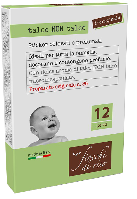 FIOCCHI DI RISO TALCO NON TALCO CEROTTI 12 PEZZI - Farmacia De Pasquale