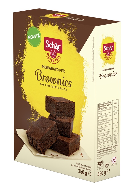 SCHAR PREPARATO PER BROWNIES CON CIOCCOLATO BELGA 350 G - Farmacia De Pasquale