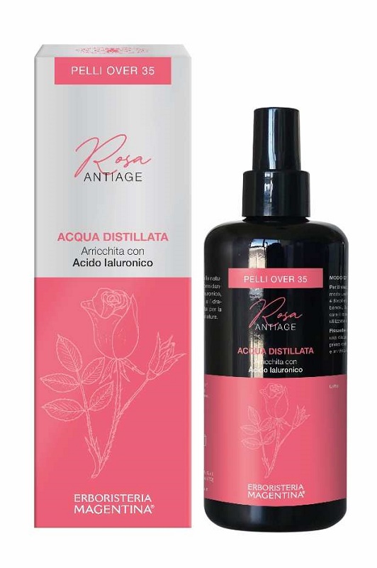 ACQUA DISTILLATA ARRICCHITA ROSA ANTIAGE PELLI OVER 35 200 ML - Farmacia De Pasquale