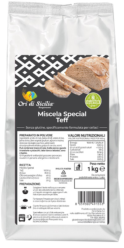 ORI DI SICILIA MIX SPECIALE TEFF 1 KG - Farmacia De Pasquale