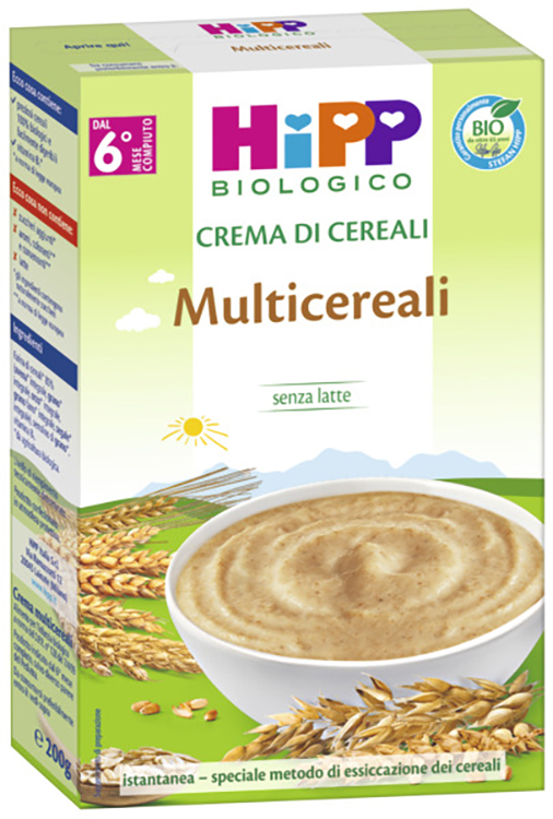 HIPP BIO CREMA CEREALI MULTICEREALI 200 G - Farmacia De Pasquale