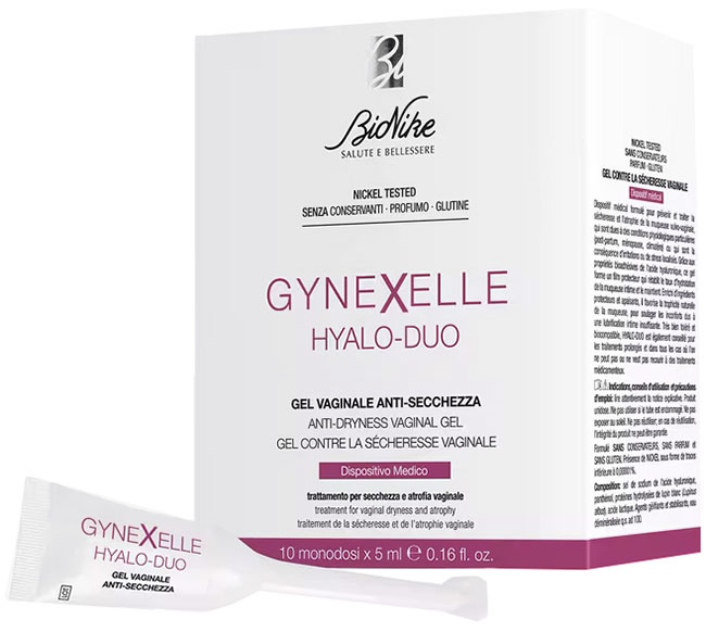 GYNEXELLE HYALO-DUO GEL VAGINALE ANTI-SECCHEZZA 10 PEZZI DA 15 ML - Farmacia De Pasquale