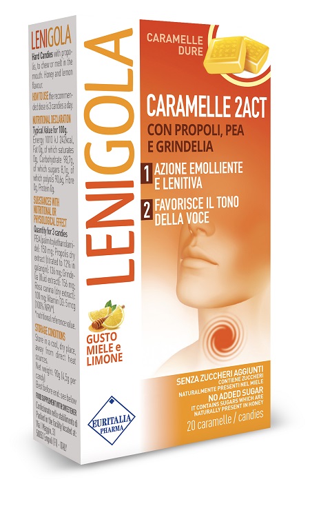LENIGOLA 2ACT CARAMELLE DURE 20 PEZZI - Farmacia De Pasquale