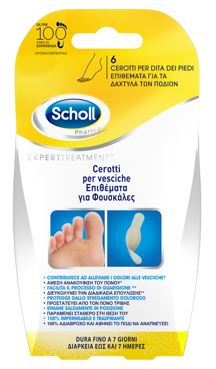 CEROTTO SCHOLL VESCICA DITA PIEDE 6 PEZZI - Farmacia De Pasquale
