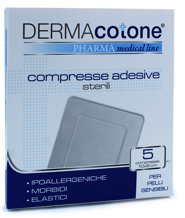 COMPRESSA ADESIVA DERMACOTONE 10X8 CM 5 PEZZI - Farmacia De Pasquale