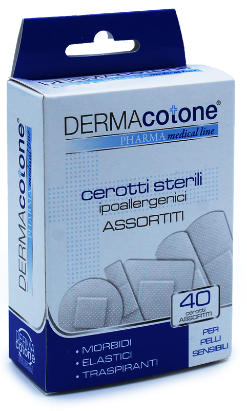 CEROTTO IPOALLERGENICO DERMACOTONE MISURE ASSORTITE 40 PEZZI - Farmacia De Pasquale