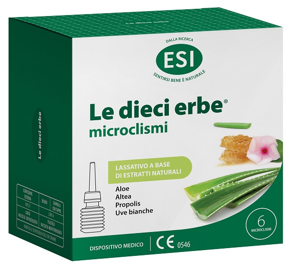ESI LE DIECI ERBE MICROCLISMI 6 PEZZI - Farmacia De Pasquale