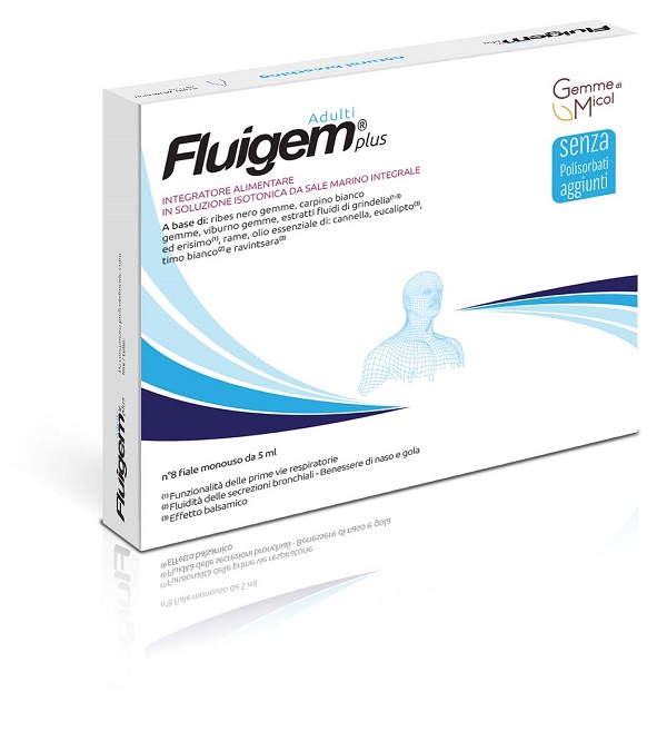 FLUIGEM PLUS ADULTI 8 FIALE DA 5 ML - Farmacia De Pasquale