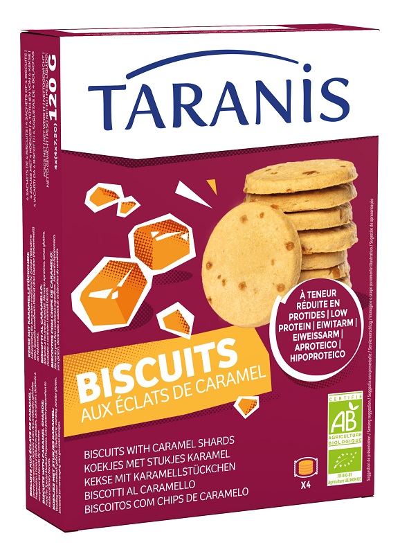 TARANIS BISCOTTI AL CARAMELLO 120 G - Farmacia De Pasquale