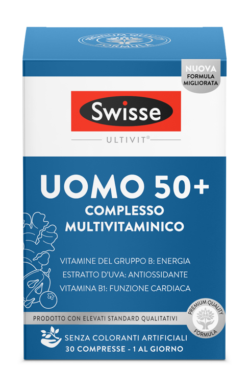 SWISSE MULTIVITAMINICO UOMO 50+ 30 COMPRESSE - Farmacia De Pasquale