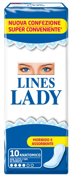 LINES LADY ANATOMICO 10 PEZZI - Farmacia De Pasquale