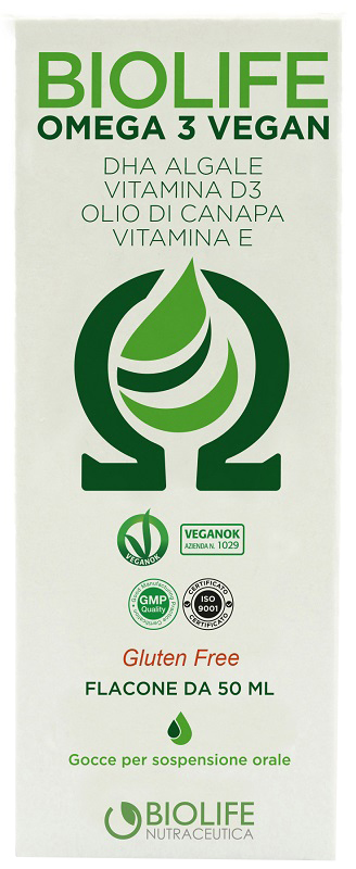 BIOLIFE OMEGA 3 VEGAN 50 ML - Farmacia De Pasquale