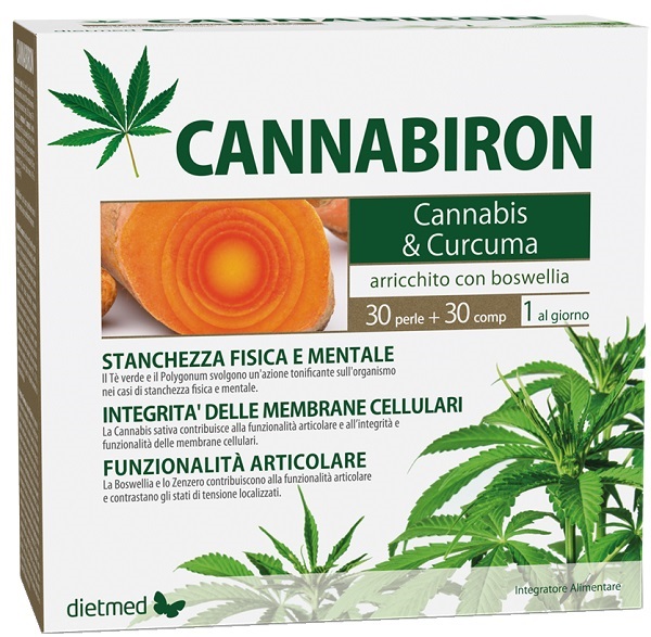CANNABIRON 30 PERLE + 30 COMPRESSE - Farmacia De Pasquale