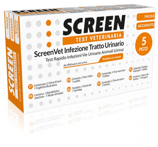 SCREENVET TEST RAPIDO VETERINARIA INFEZIONE TRATTO URINARIO CANE E GATTO - Farmacia De Pasquale