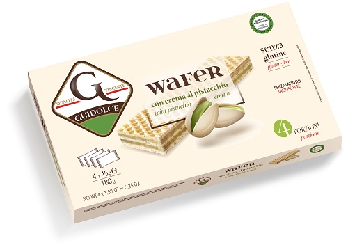 WAFER CON CREMA AL PISTACCHIO 4 PORZIONI X 45 G - Farmacia De Pasquale