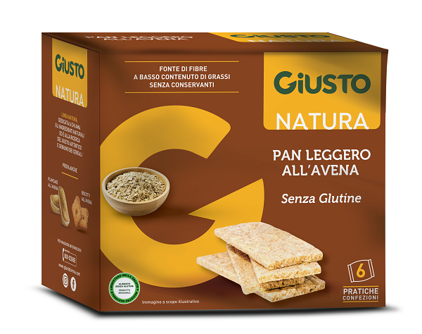 GIUSTO SENZA GLUTINE PANLEGGERO ALL'AVENA 6 CONFEZIONI DA 25G - Farmacia De Pasquale