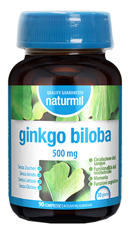 NATURMIL GINKGO BILOBA 500 MG 90 COMPRESSE - Farmacia De Pasquale