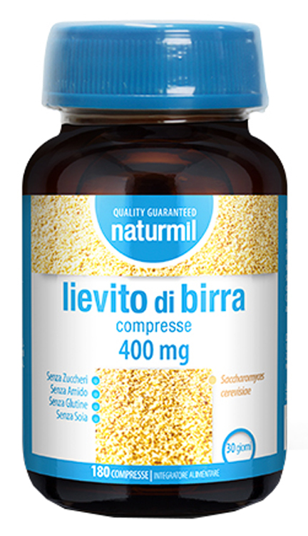 NATURMIL LIEVITO DI BIRRA 400 MG 180 COMPRESSE - Farmacia De Pasquale