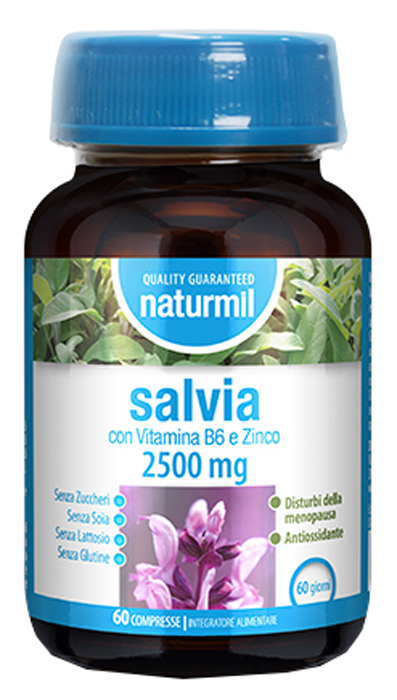 NATURMIL SALVIA 2500 MG 60 COMPRESSE - Farmacia De Pasquale
